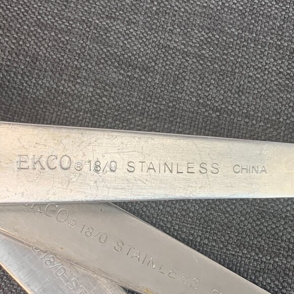 Ekco 18/0 Stainless Steel Measuring Spoons 1/8, 1/4, 1/2 Cup - Picture 5 of 9